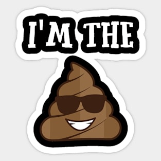 Im The Poop Emoji Funny Sarcasm Christmas Sticker